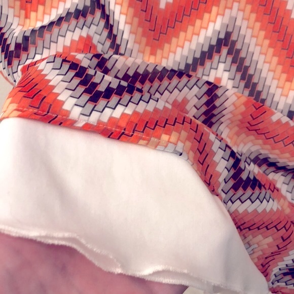 [L8ter] Chevron Patterned Scoop Neck Retro Dress or Shirt - Women's Size Small - Picture 9 of 9